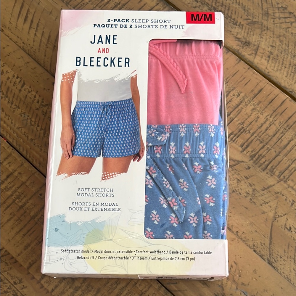 Jane and Bleecker 2-Pack Sleep Shorts